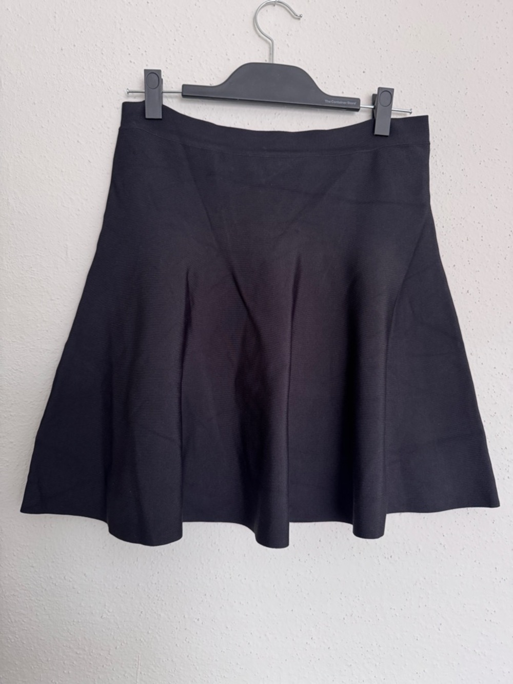BCBGMAXAZRIA Casual Mini Flated Skirt Stretchable Black Womens Size Large